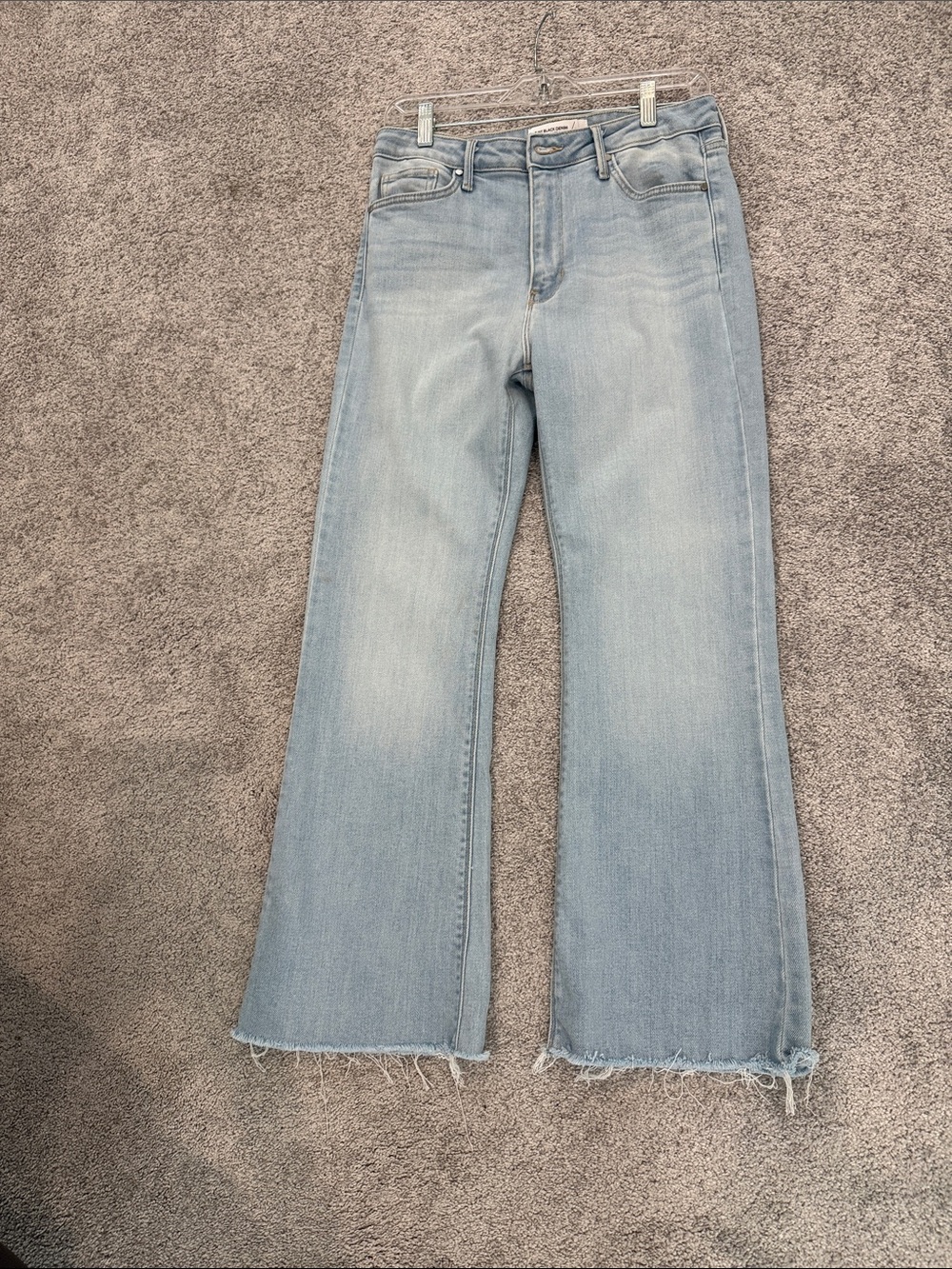 Just Black Light Blue High-Rise Wide Leg Jeans